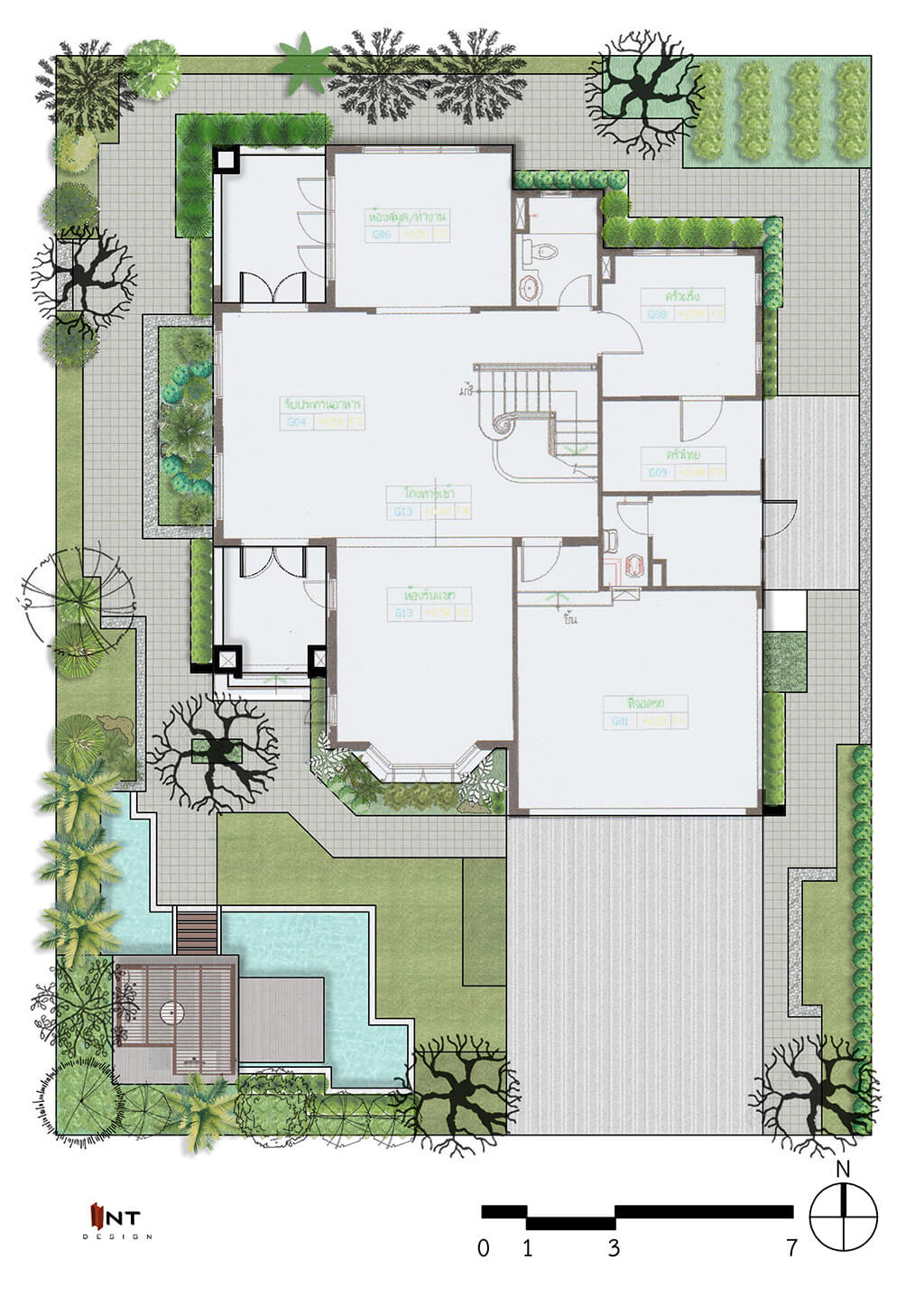 รูปคลาสเรียน landscape design-เรียน garden design-เรียนจัดสวน