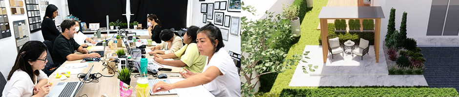 Landscape & Garden Design Class Photos รูปคลาสเรียน ออกแบบจัดสวน ออกแบบภูมิทัศน์